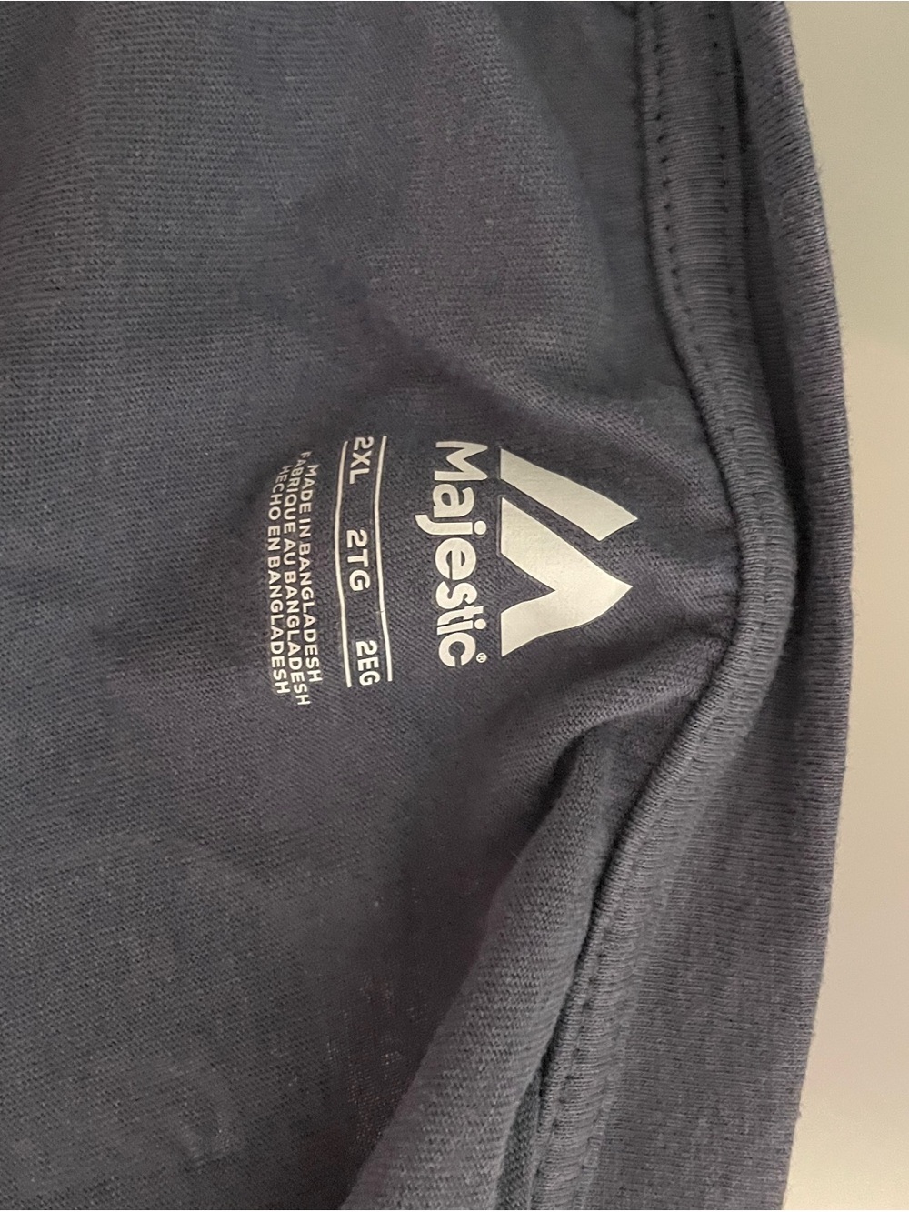 Majestic TB Rays logo blue tee - Picture 4 of 4